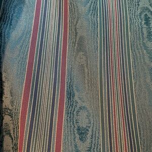 Elegant Striped Fabric in Green and Red